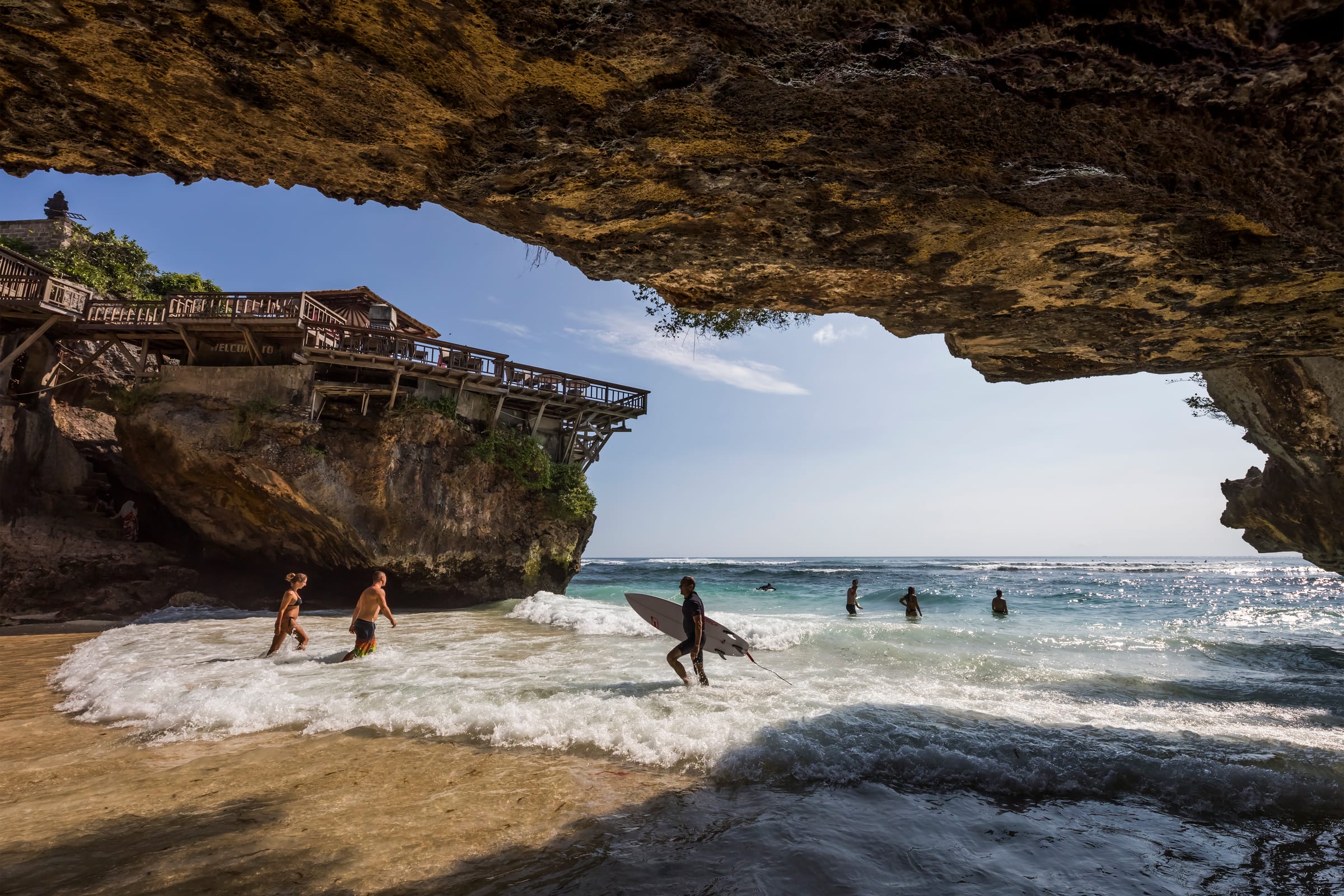 The Uluwatu coastline, beyond the Bali estate